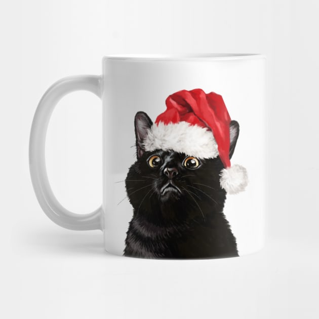 Christmas Black Cat by bignosework